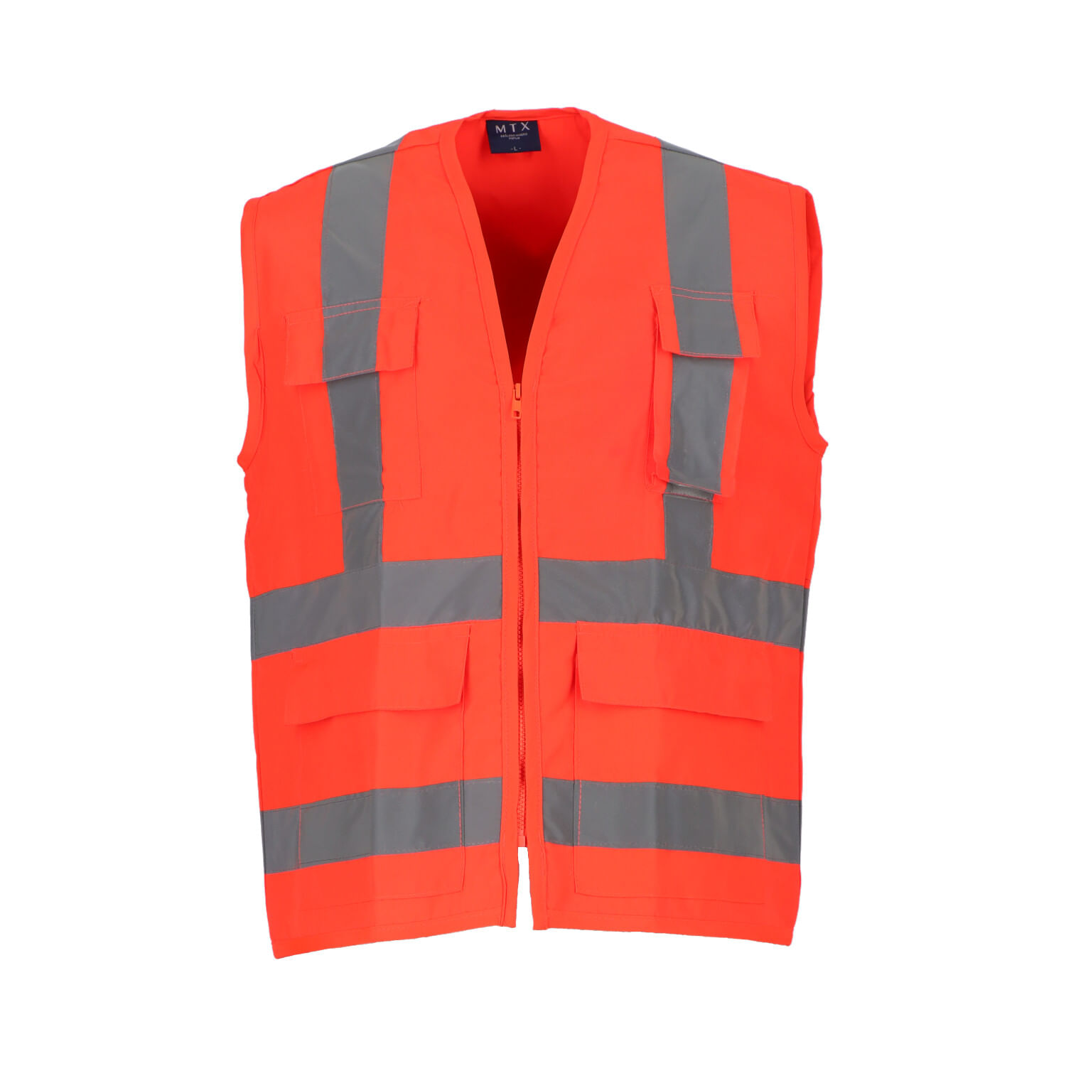 Chaleco Geólogo Poplin 360° Hi-Vis Naranjo