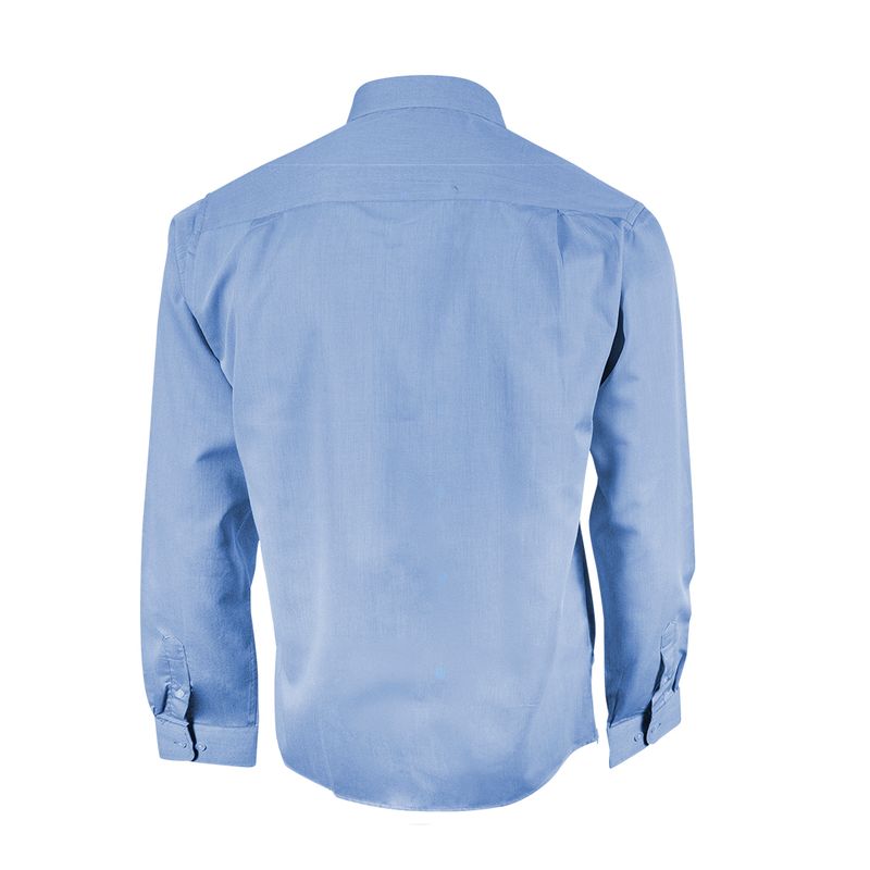 Camisa-Dobby-Celeste-trasera