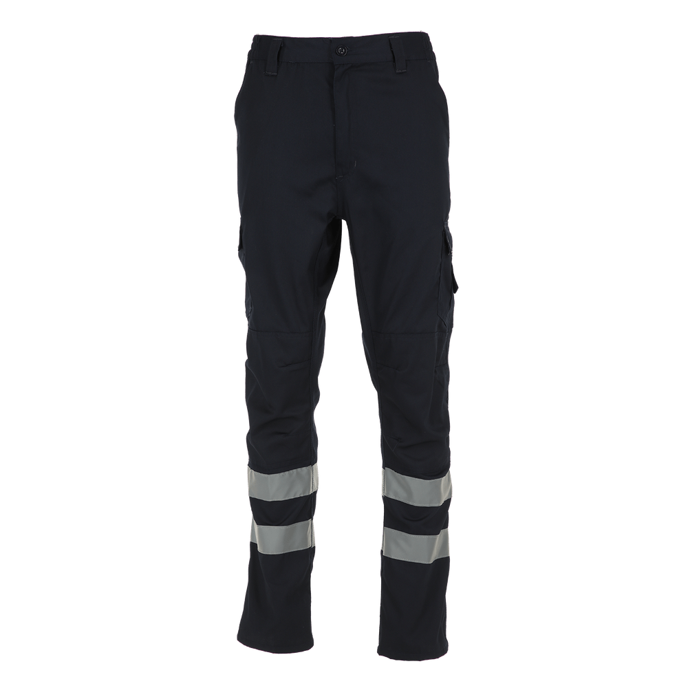 PANTALÓN CARGO GABARDINA CON CINTA REFLECTANTE