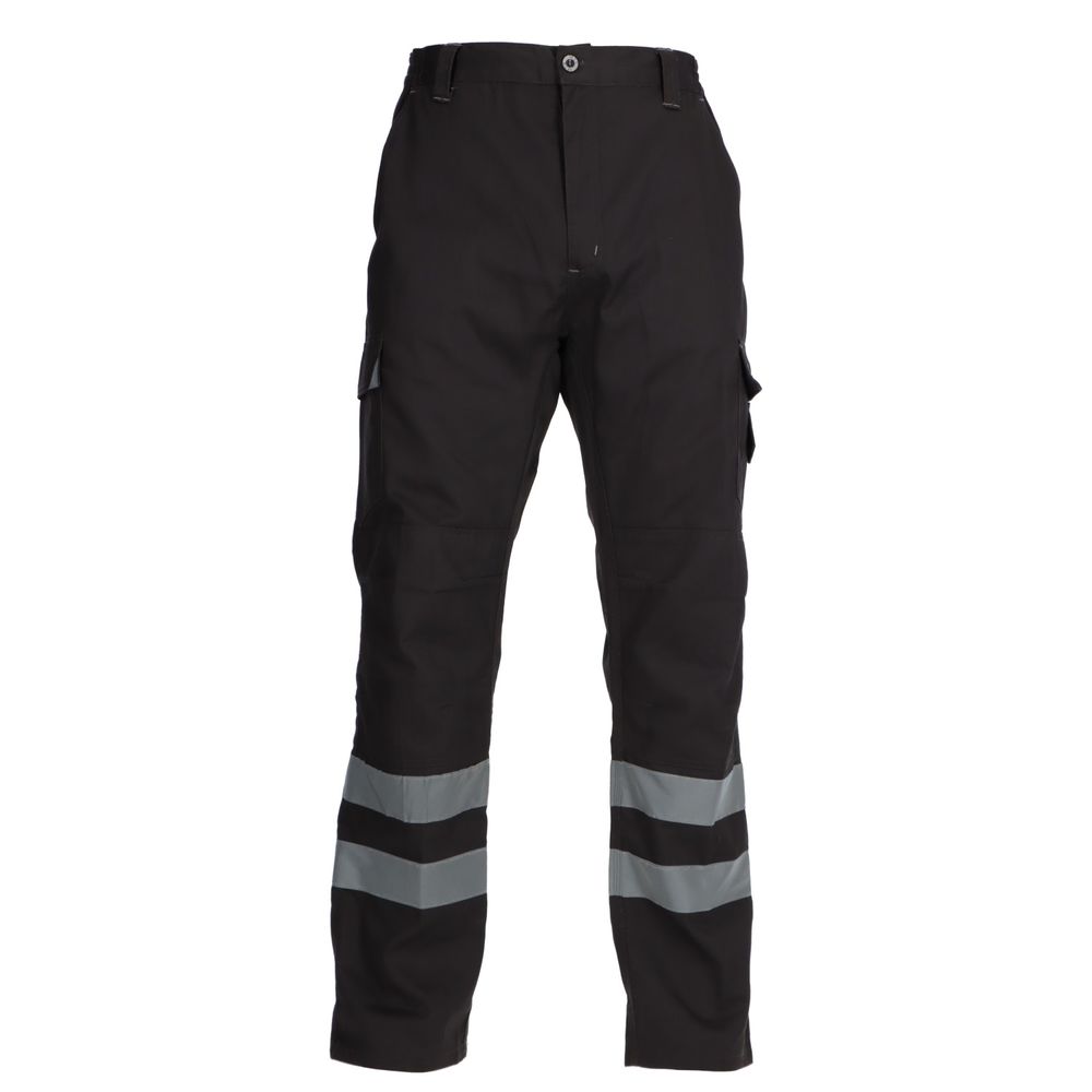 PANTALÓN CARGO GABARDINA CON CINTA REFLECTANTE