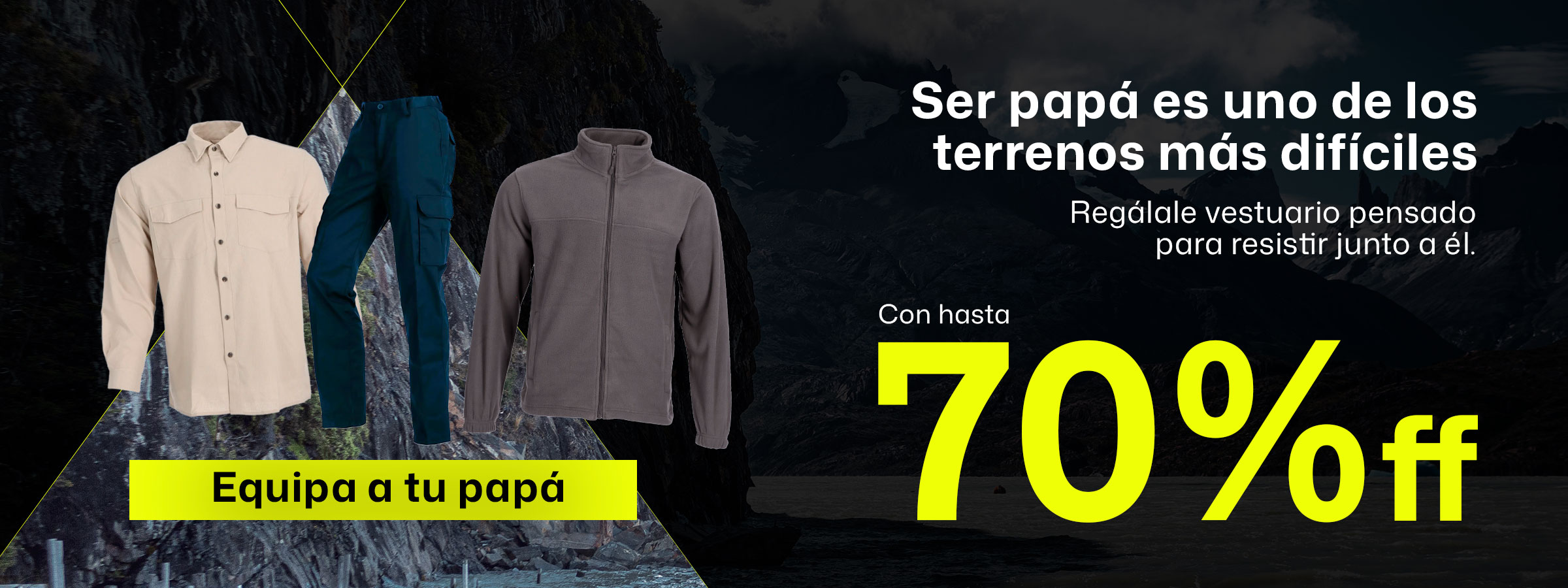 Ser papá es uno de los terrenos más difíciles. Con hasta 70% OFF​