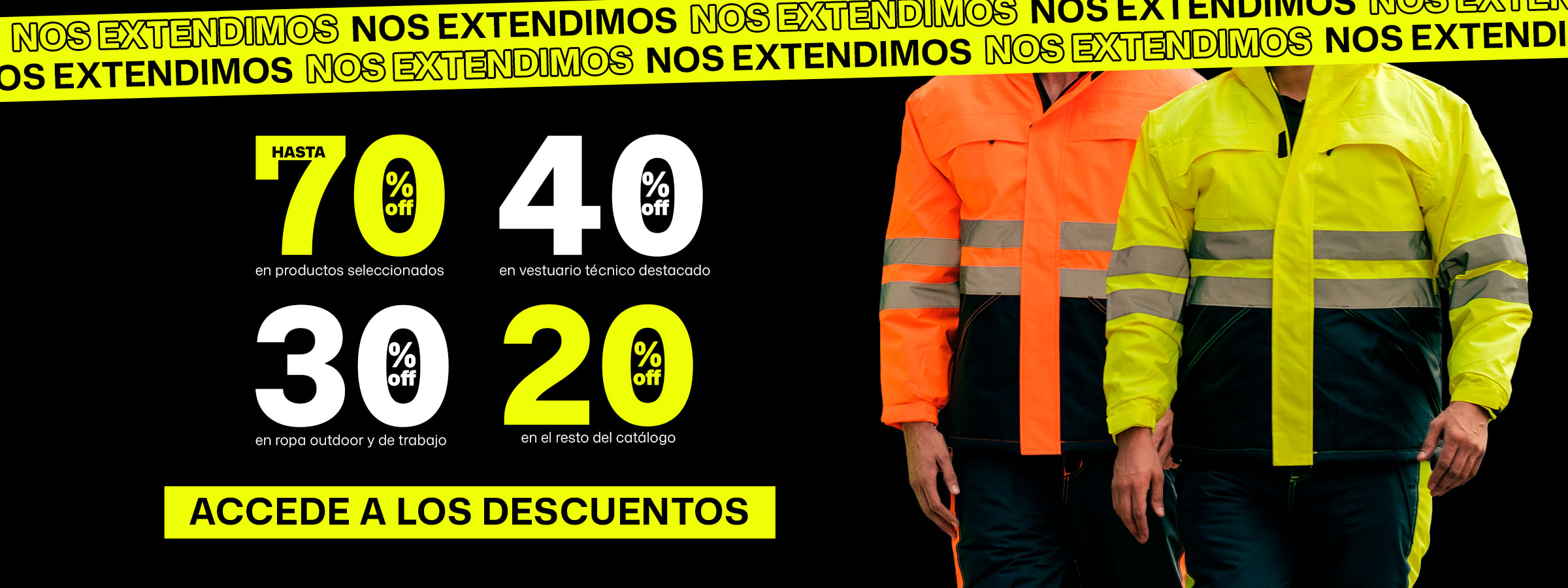 NOS EXTENDIMOS. ACCEDE A LOS DESCUENTOS​